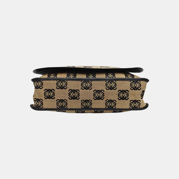 Monogram Canvas Shoulder Bag Beige