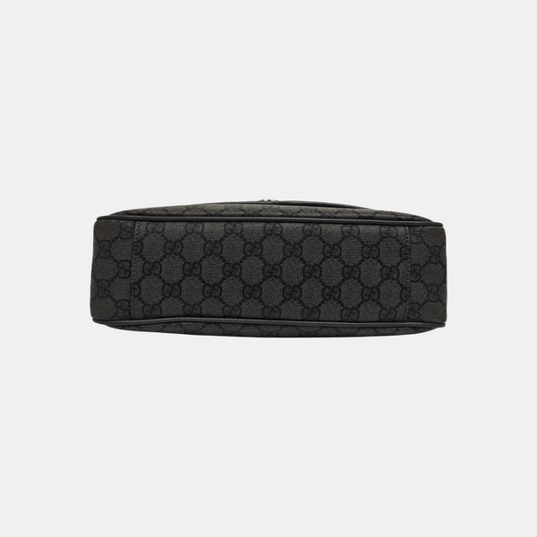 Ophidia Medium Monogram Coated Canvas Gray