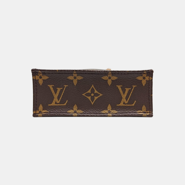 SAC PLAT Mini Monogram Coated Canvas Brown