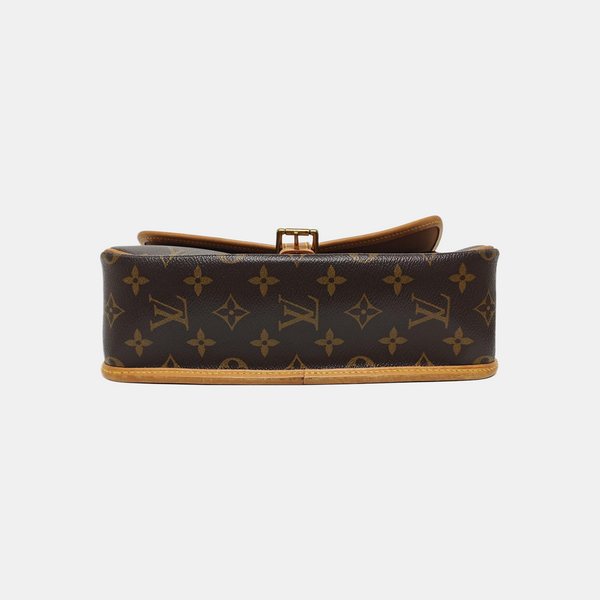 SOLOGNE PM Monogram Coated Canvas Brown