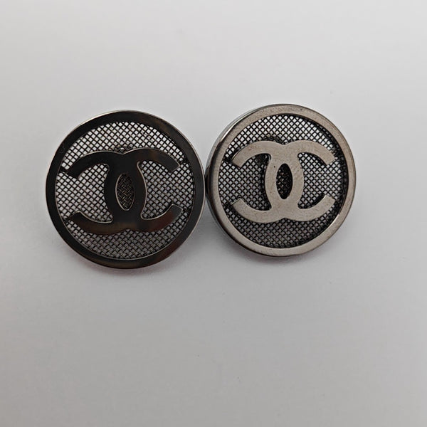 Metal Gray Stud Earrings