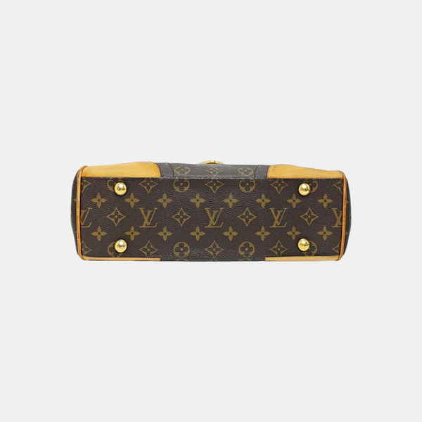 BEVERLY MM Monogram Coated Canvas Brown