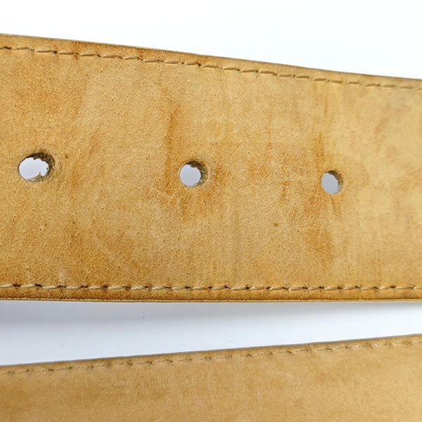 Coated Canvas Belt White