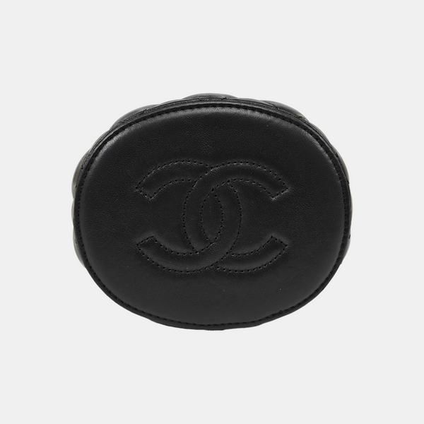 CROWN BOX VANITY Quilted Lambskin Black
