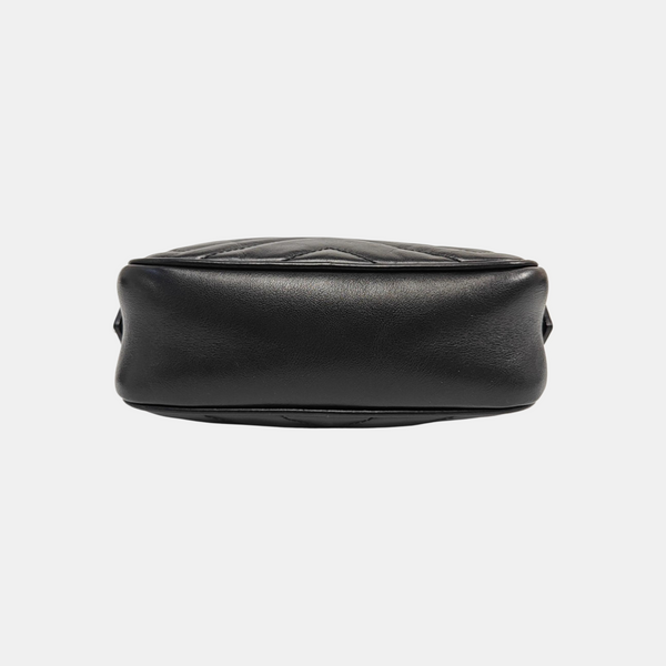 GG Marmont Mini Quilted Calfskin Black