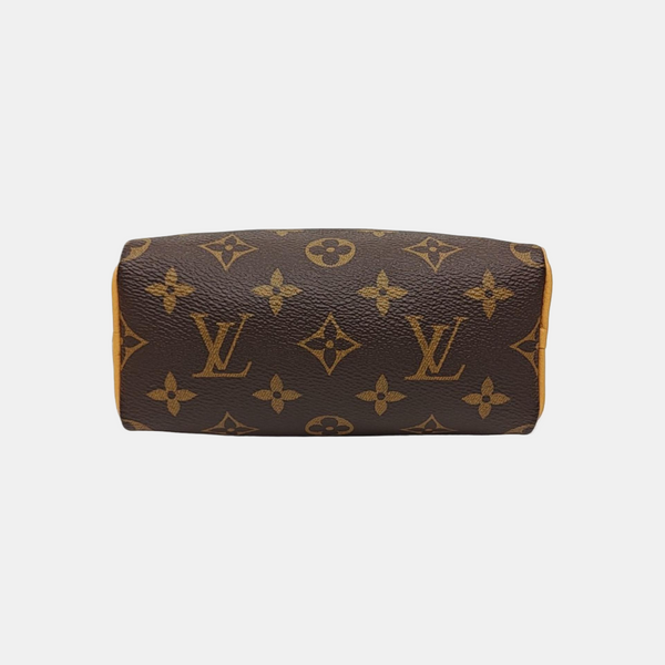 SPEEDY Nano Monogram Coated Canvas Brown