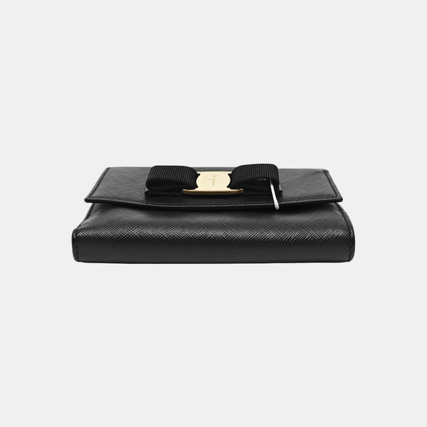 Authenticated pre-owned Vara Calfskin Black Card Holder - Wallet at Looply