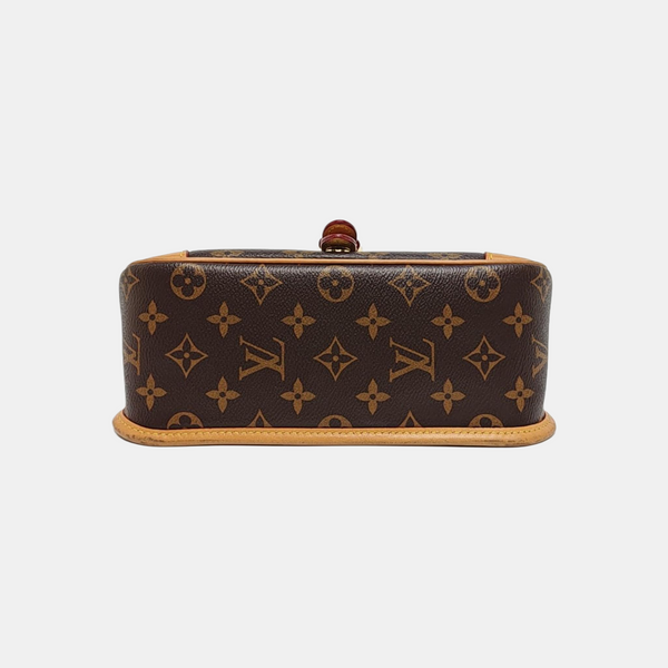 DIANE Monogram Coated Canvas Brown