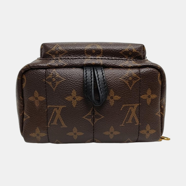 PALM SPRINGS Mini Monogram Coated Canvas Brown