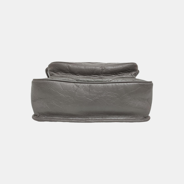 NIKI Medium Chevron Calfskin Gray