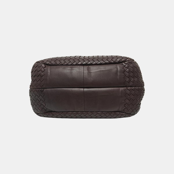 Calfskin Top Handle Bag Brown