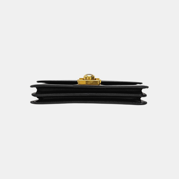 Calfskin Shoulder Bag Black
