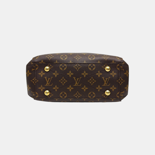 MONTAIGNE Monogram Coated Canvas Brown