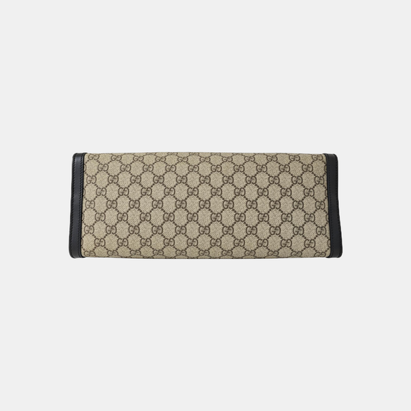 Padlock Medium Monogram Coated Canvas Beige