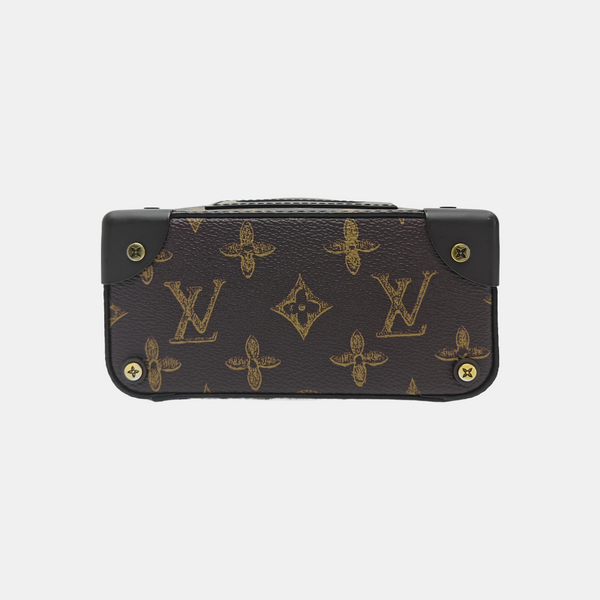VERTICAL BOX TRUNK Monogram Coated Canvas Brown
