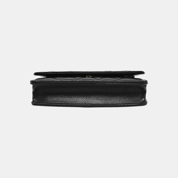 WOC Quilted Grained Calfskin Black