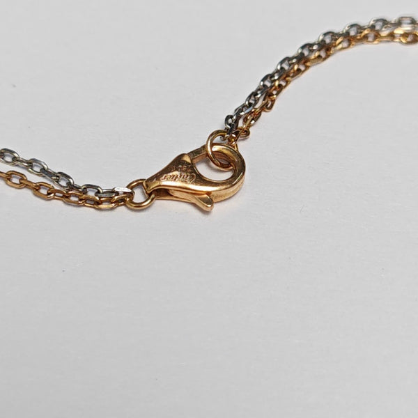 LOVE 18k White Gold Rose Gold Necklace