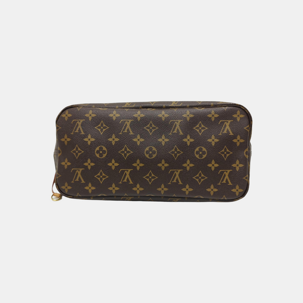 NEVERFULL MM Monogram Coated Canvas Brown