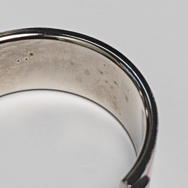 Clic Clac H Metal Silver Bangle