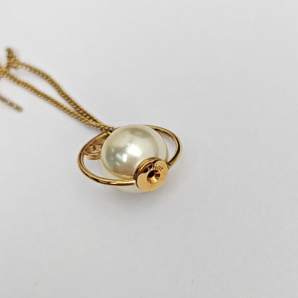 Dior Tribales Brass White Stud Earrings
