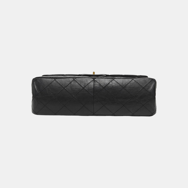 2.55 Maxi Quilted Calfskin Black
