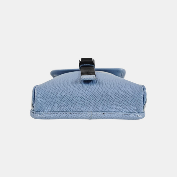 Fabric Shoulder Bag Blue