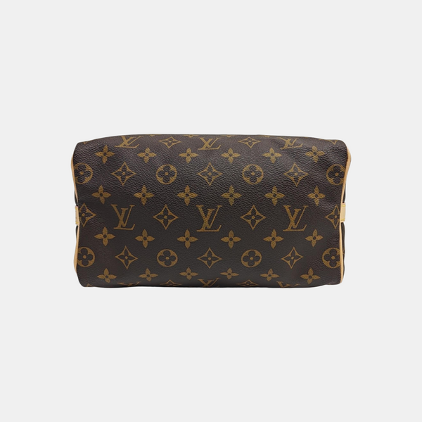 SPEEDY 25 Monogram Coated Canvas Brown