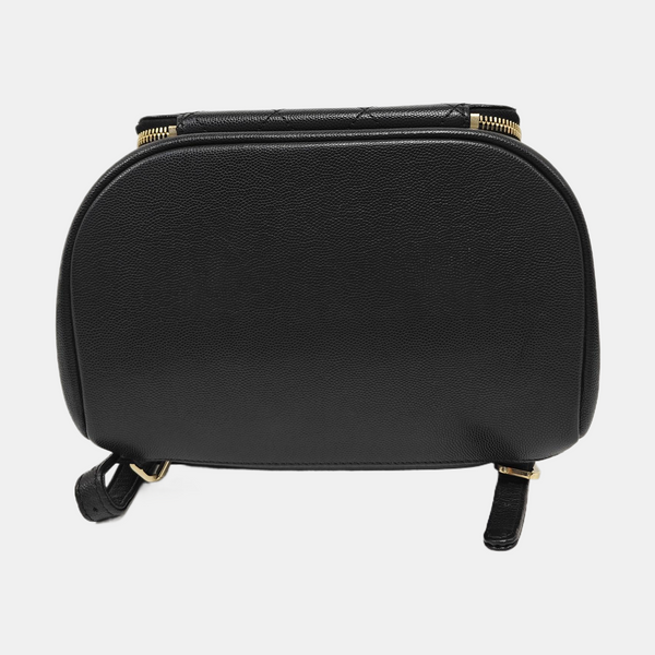 BUSINESS AFFINITY Quilted Grained Calfskin Black