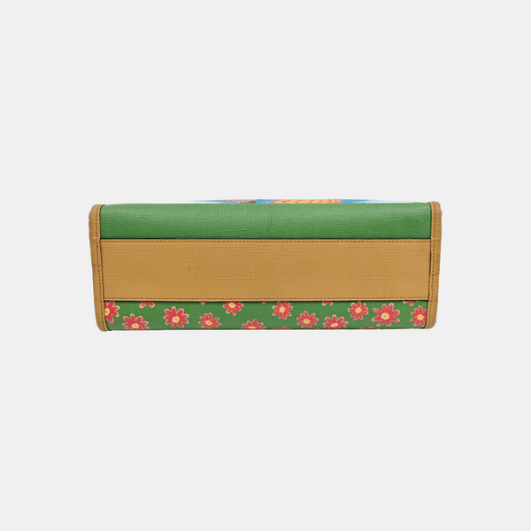 Coated Canvas Top Handle Bag Multicolor