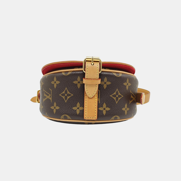 TAMBOURINE Monogram Coated Canvas Brown