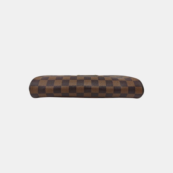 EVA Damier Ebene Coated Canvas Brown