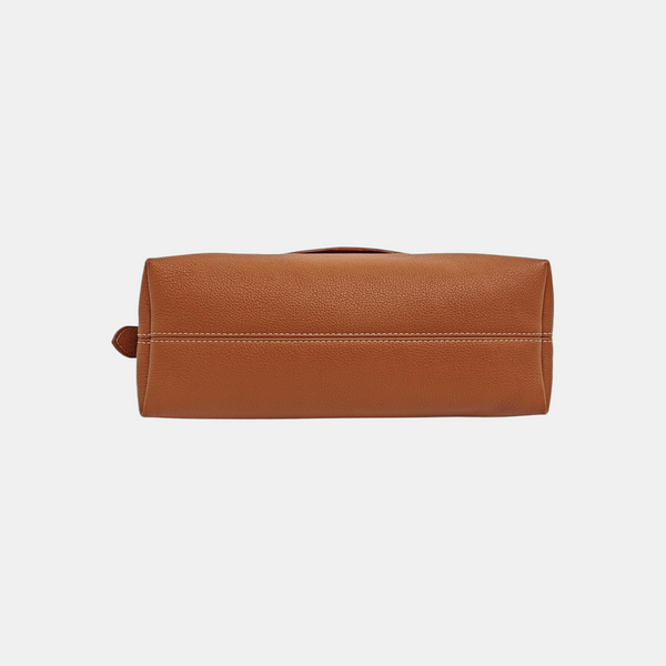 Calfskin Shoulder Bag Brown