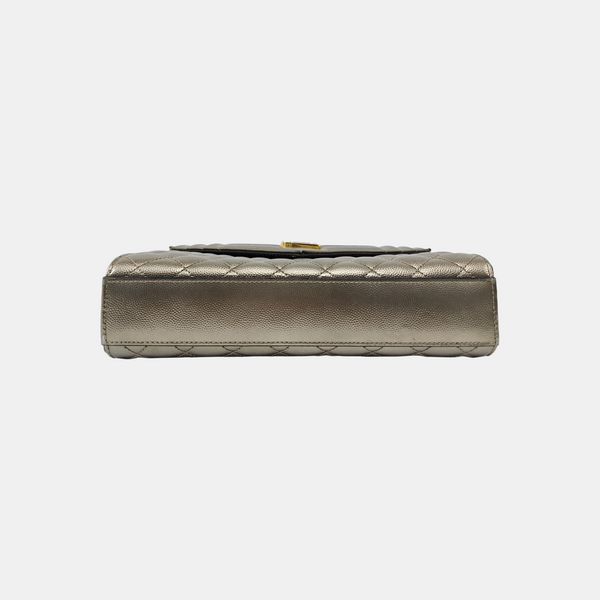 ENVELOPE Medium Chevron Calfskin Beige