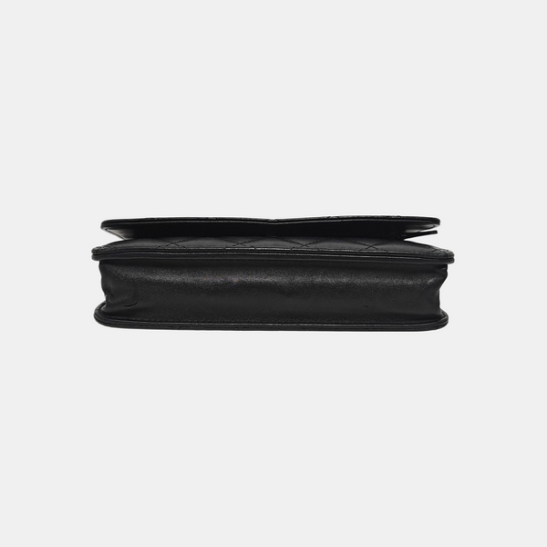 WOC Mini Quilted Lambskin Black