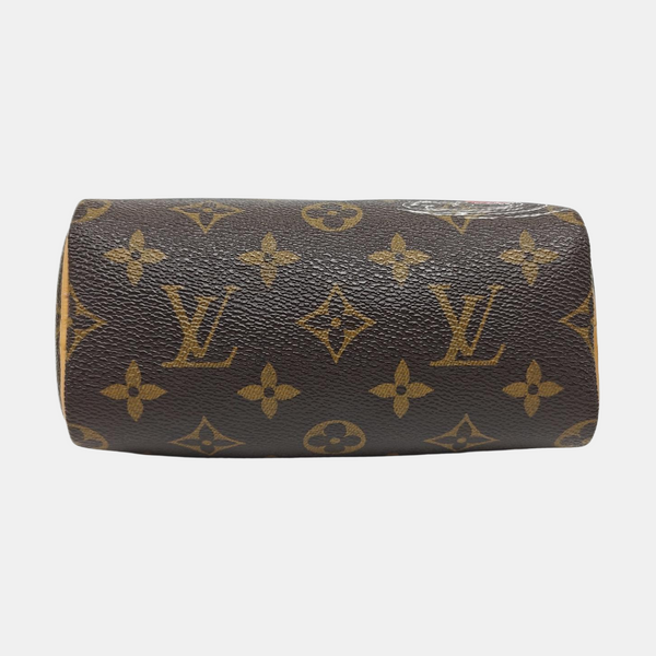SPEEDY Nano Monogram Coated Canvas Brown