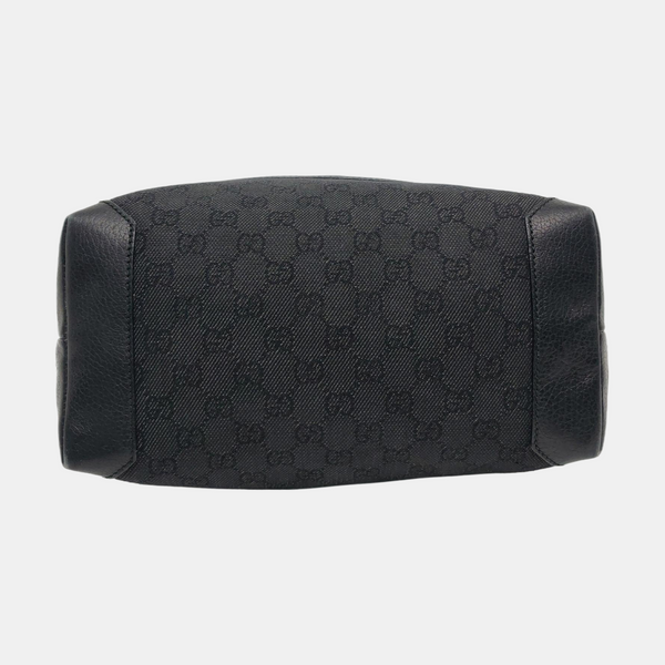 Monogram Canvas Tote Bag Black