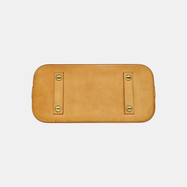 ALMA PM Monogram Coated Canvas Brown