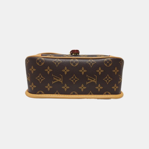 DIANE Monogram Coated Canvas Brown