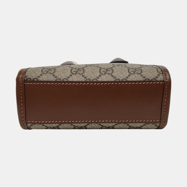 Retro Mini Monogram Coated Canvas Beige