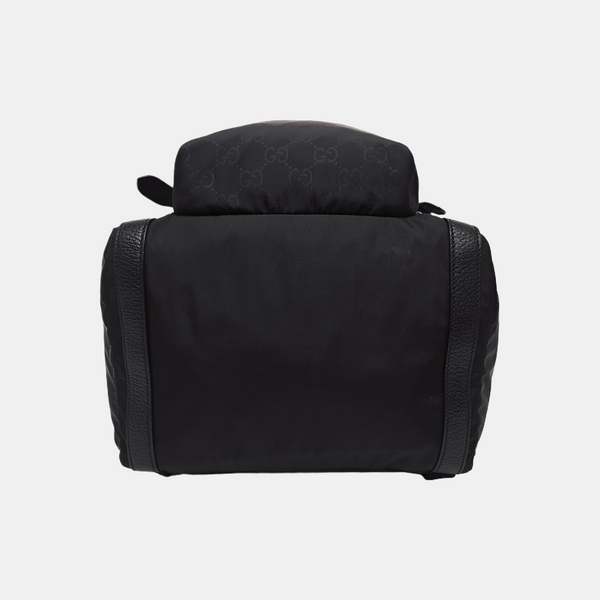 Monogram Nylon Backpack Medium Black