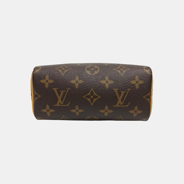 SPEEDY Nano Monogram Coated Canvas Brown