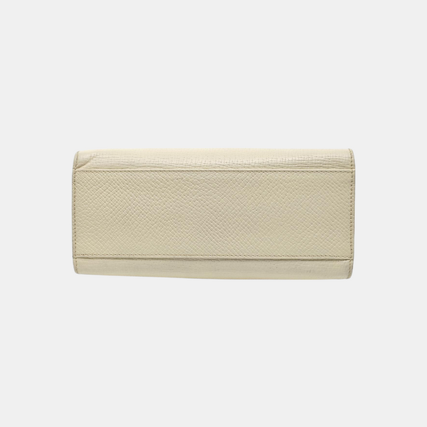 Calfskin Top Handle Bag Beige