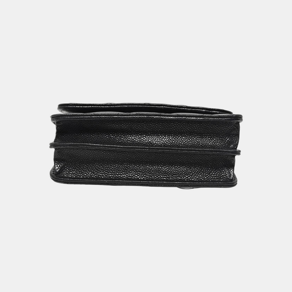 WOC Quilted Grained Calfskin Black