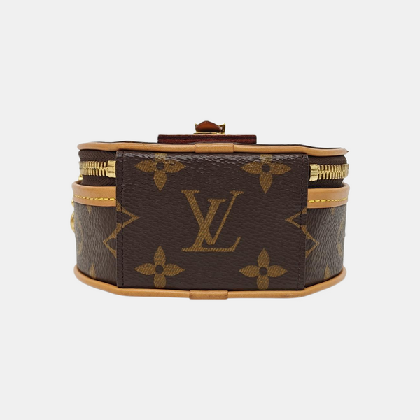 BOITE CHAPEAU Mini Monogram Coated Canvas Brown
