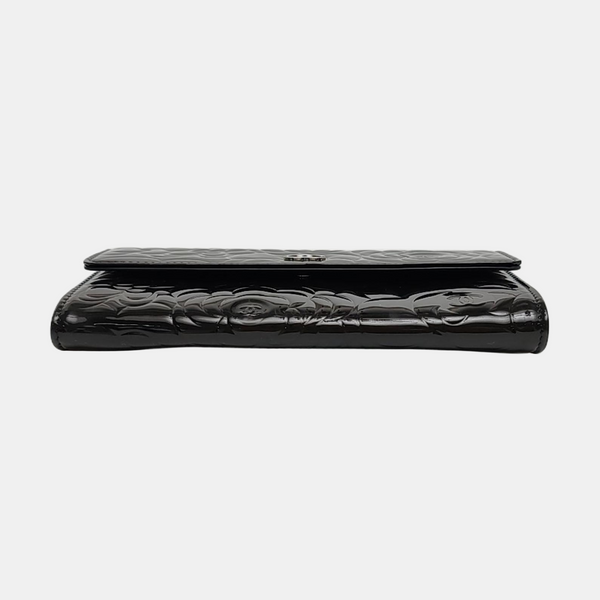 Patent Leather Wallet Black
