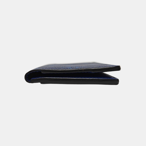 Monogram Coated Canvas Card Holder Mini Blue