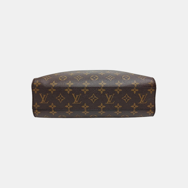 SAC PLAT MM Monogram Coated Canvas Brown