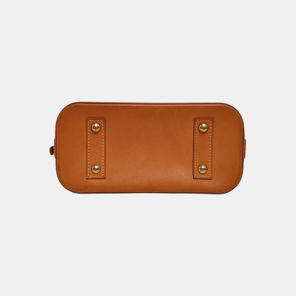 ALMA BB Monogram Coated Canvas Brown