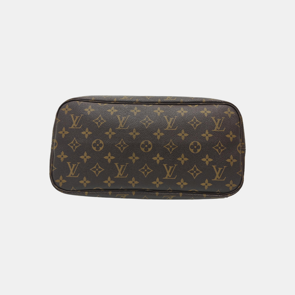 NEVERFULL MM Monogram Coated Canvas Brown