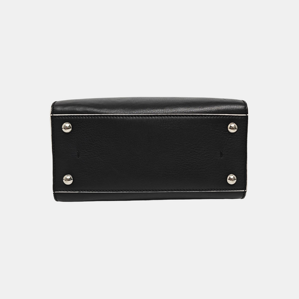 Authenticated pre-owned 3Jours Calfskin Black - Top Handle Bag at Looply